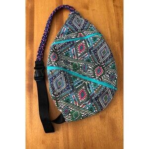 Slope Moyer Sling Bag Backpack Aztec Geometric Zipper Rope Braid Hiking Outdoors